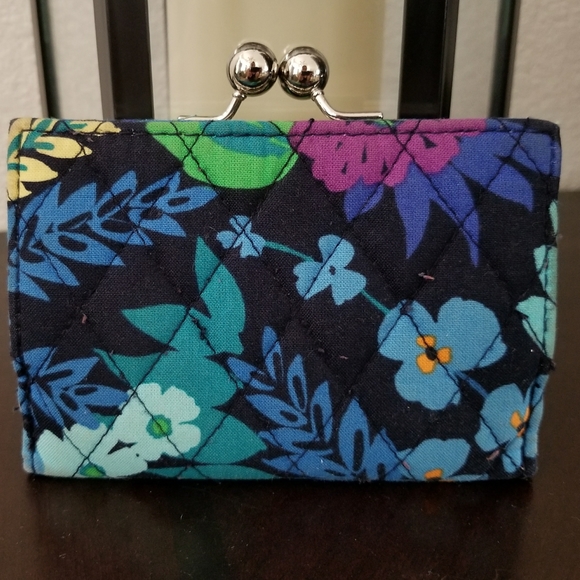 Vera Bradley Midnight Blues trifold wallet - Picture 2 of 6